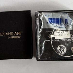 Alex and Ani Silver Sister Charm Bracelet